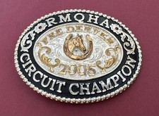 VTG 2005 RMQHA Rocky Mountain Quarter Horse Circuit Champion Trophy Belt Buckle picture