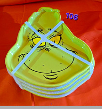 Dr. Seuss's The Grinch character ceramic plates NWT picture