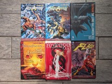 Lot of 6 Graphic Novels - DC, MARVEL, VERTIGO - Batman, Aquaman, Sandman, Flash picture