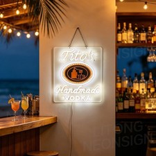 US STOCK Tito's Handmade Vodka Dimmable LED Neon Sign 16