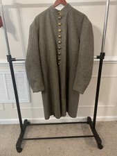 Vintage Civil War Reenactment Confederate Frock Coat Sz 44 picture
