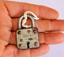 Small Vintage Miniature Padlock, Collectible, India (1 Unit) picture