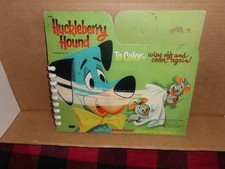 1960 Whitman Huckleberry Hound To Color Wipe Of Color Again / Magic Slate picture