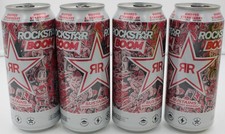 Rockstar Boom Energy Drink Whipped Strawberry 64 oz 4 PACK 160mg Caf BB 06/2027 picture