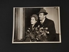VTG 1946 Walt Disney & Wife Type 1 Press Photo on Deck of RMS Queen Elizabeth picture