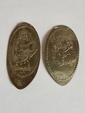 Vintage 1997 Disneyland Retired Pressed Coin Lot - Esmeralda Quarter & Quasimodo picture