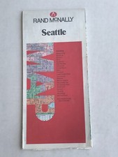 1981 Rand McNally road map of Seattle, Washington picture