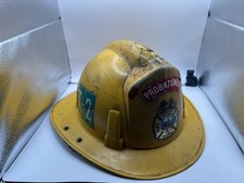 Vintage MSA Topgard DCFD Firefighter Helmet Probationer T-2 1968-70 picture
