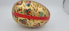 Vintage West Germany Paper Mache Nesting Easter Eggs RARE Motiff Set Of 6 49-90 picture