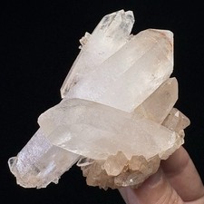 Natural Samadhi Pink Quartz Cluster Specimen Healing Indian Himalayan Crystal picture