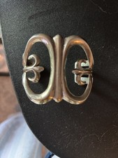 LARGE VTG NATIVE AMERICAN  STERLING SILVER CUFF (no marks) 84g sterling OLD PAWN picture