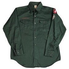 Vintage 1950s BSA Boy Scout Explorer Shirt Patched Salt Lake City Men’s L picture