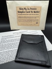 Viking Mfg Simplex Card to Wallet Split-Leather Hip Wallet + Instructions picture