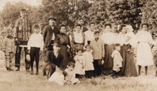 RPPC Native American Indian Descendants of Chief White Pigeon MI Michigan picture