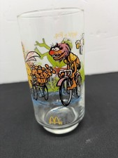 Vintage 1981 McDonalds Great Muppet Caper Collector Glass Kermit Fozzie 6” picture