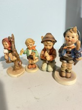 Lot Of 4 Vintage Rare Early Hummel Figurine Collection Made in West German picture