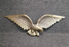 VTG Large Federal American Eagle Wall Hanging 24 inch Wingspan Solid Brass 7028 picture
