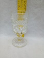 WEXFORD Glass Diamond Cut Design Juice Wine Water Stem Goblet picture
