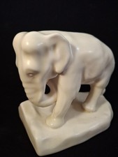 Antique Rookwood Pottery White Elephant Single Bookend 5.5