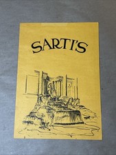 Vintage 1978 Menu Sarti’s San Jose California As Is INV-P1079 picture
