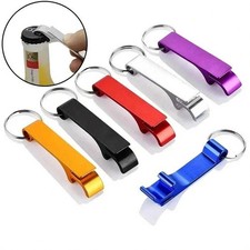 Aluminium Beer Bottle Opener Keychain 1pc  Portable Can Beverage Opener Keyring picture