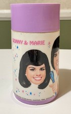 Vintage 1976 Donny & Marie Osmond Thermos Aladdin No. 33 Stopper Cup 112 8oz picture