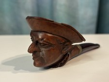 Antique Bruyere Napoleon Bonaparte Figural Hand Carved tobacco pipe picture