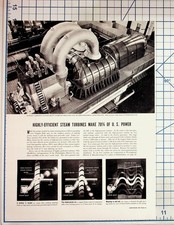 1930s Westinghouse Steam Turbine Ad Durham Razor Frostilla Skincare Ephemera picture