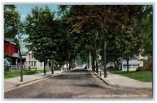 c1950 South Cliff Street from New Street Dirt Road Carriage Ansonia CT Postcard picture