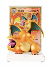 Pokemon S-chinese 30th Charizard Premium Figure And Oversized Card No Outer Pack picture
