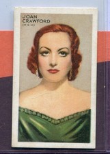 1934 GALLAHER LTD. CHAMPIONS OF SCREEN & STAGE #7 JOAN CRAWFORD M.G.M. picture