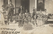 1914 Rev. Albert Stake with Group of Seminole Indian RPPC by C. F. Hancock picture