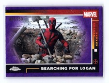 2025 Topps Chrome Marvel Deadpool #48 Searching for Logan Refractor picture