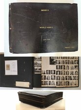 1943-46 vintage WWII SCRAPBOOK roanoke va PORTER J WINN 25lb NEWS PHOTOS history picture