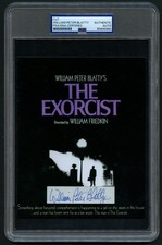 William Peter Blatty signed autograph 5.5x7 cut Author Exorcist Custom Cut PSA picture