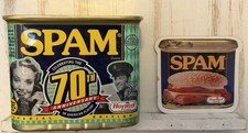 SPAM Classic 70th Anniversary Collectible Tin 2007 Hormel Can Fridge Magnet Lot picture
