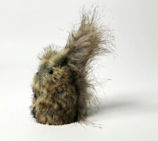 Vintage Real Fur Squirrel Figurine 4” Furry picture