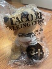 New Vintage Taco bell talking Chihuahua dog sealed 6” plush toy stuffed animal picture