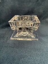 Gorham Handcut Crystal Chantilly Collection Candle Stick Candleholder Square Tag picture
