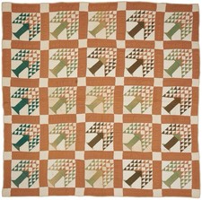 Early Antique Cotton Quilt  / Pine Tree /  Tree of Life Tennessse provenance  picture