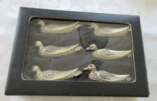 Vintage Silea France Silverplate Duck Knife Rests Set Of 6 picture