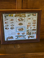 RARE 1886 ESSEX CARD WORKS VICTORIAN SALESMAN'S SAMPLE SHEET — 140 YEARS OLD picture