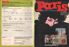 1977 PARIS TRAVEL SERVICE vintage tourism booklet PARIS, FRANCE VACATION PLANNER picture