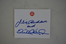 Julie Andrews Emma Walton Hamilton Signed Bookplate sticker 3.25 x 4 inches auto picture