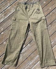 East German Strichtarn Pants Summer Weight 31-34W Original Vintage Rain Camo picture