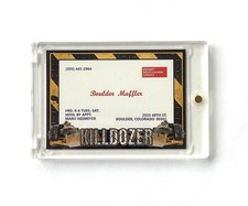 KILLDOZER “Boulder Muffler” Custom  Card In Collector’s Case * Marvin Heemeyer picture