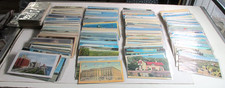 500 Vintage POSTCARDS LOT  Divided Back White Boarder  Linen  Chrome Sleeved B picture