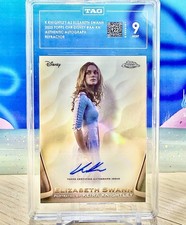 2025 Topps Chrome Disney Refractor Keira Knightley Auto Mint TAG 9 Pirates picture