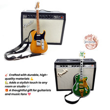 Miniature Amplifier & Guitar Set – 1/6 Scale Collectible Music Decor picture