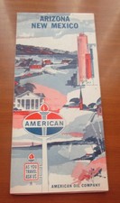 1964 AMERICAN OIL ARIZONA - NEW MEXICO MAP picture